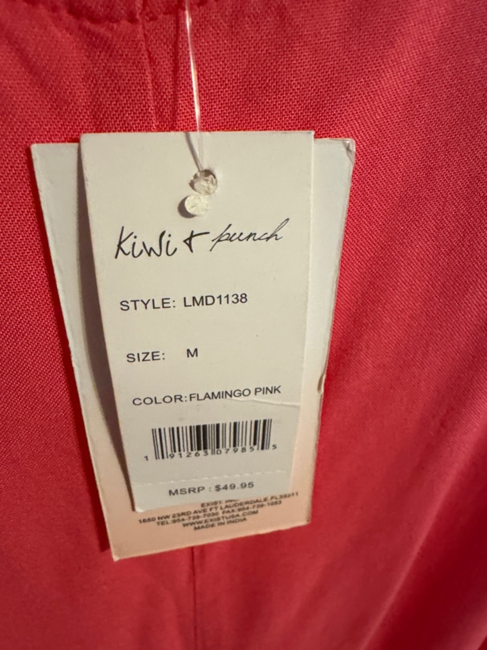 Women’s Ombre Maxi Dress - Coral to Cream - Picture 2 of 3